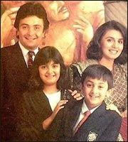 Ranbir Kapoor childhood photo with family